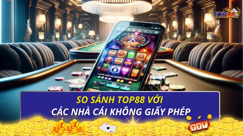 So sánh Top88 với các nhà cái không giấy phép
